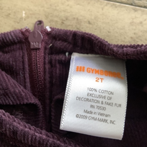 Gymboree All About Buttons Velvet Jumper Dress 2T - Picture 3 of 4